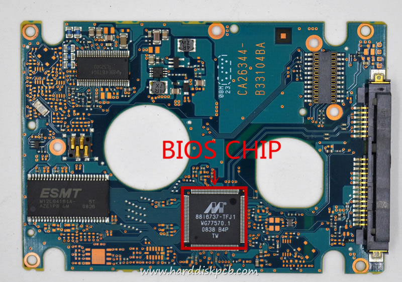 (image for) PCB CA21344-B71X, Fujitsu MHZ2120BH, CA07018-B31300C1