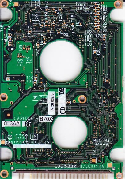 (image for) PCB CA25332-B70304BA, Fujitsu MHE2064AT, CA01757-B060