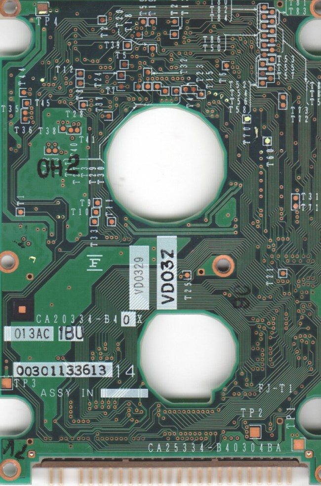 (image for) PCB CA25334-B40304BA, Fujitsu MHH2032AT, CA05311-B020