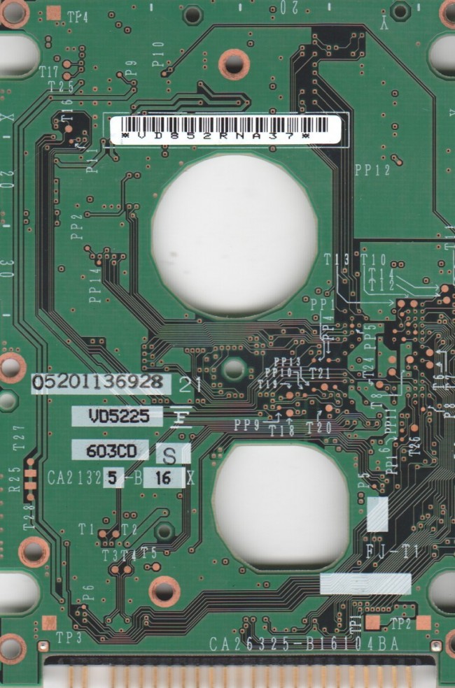 (image for) PCB CA26325-B16104BA, Fujitsu MHT2060AT PL, CA06297-B25600DL