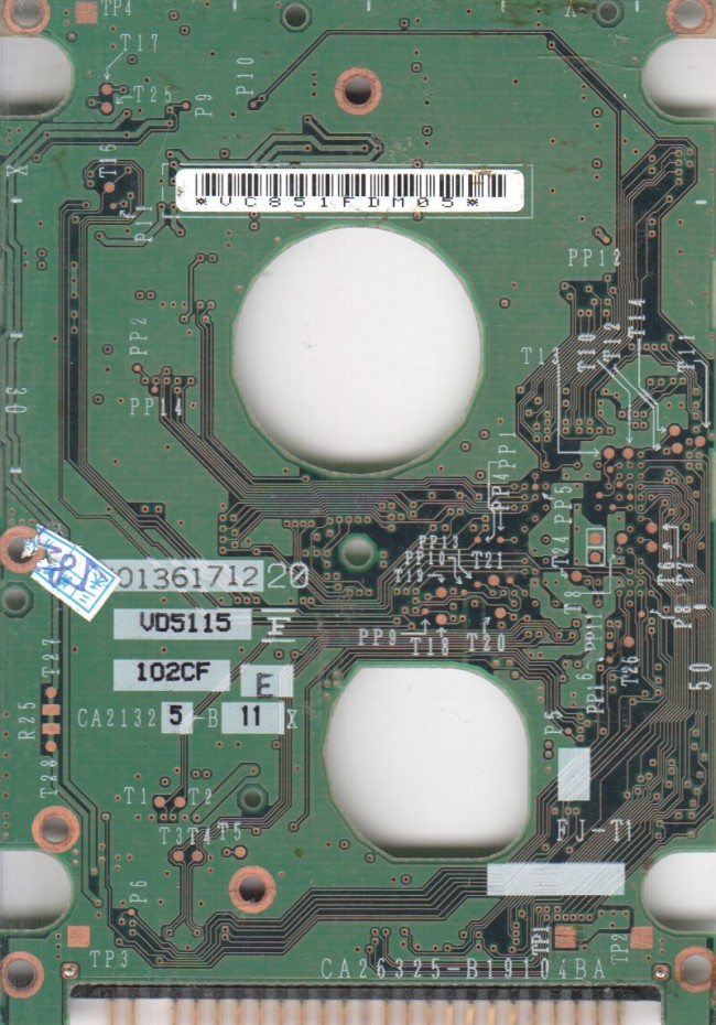 (image for) PCB CA26325-B19104BA, Fujitsu MHT2040AT PL, CA06297-B23400C1