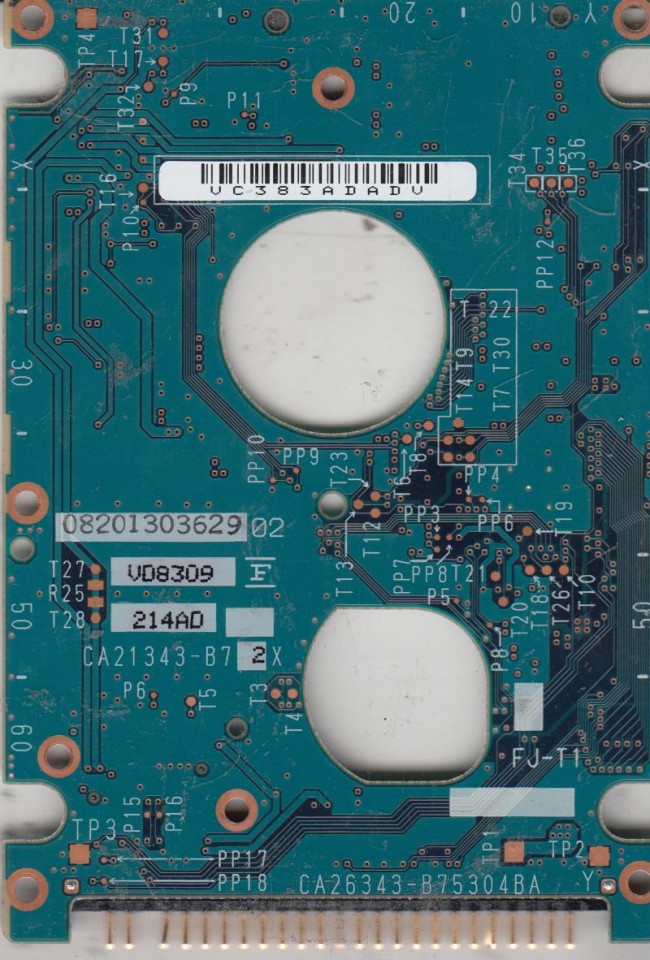 (image for) PCB CA26343-B75304BA, Fujitsu MHW2080AT, CA06821-B128