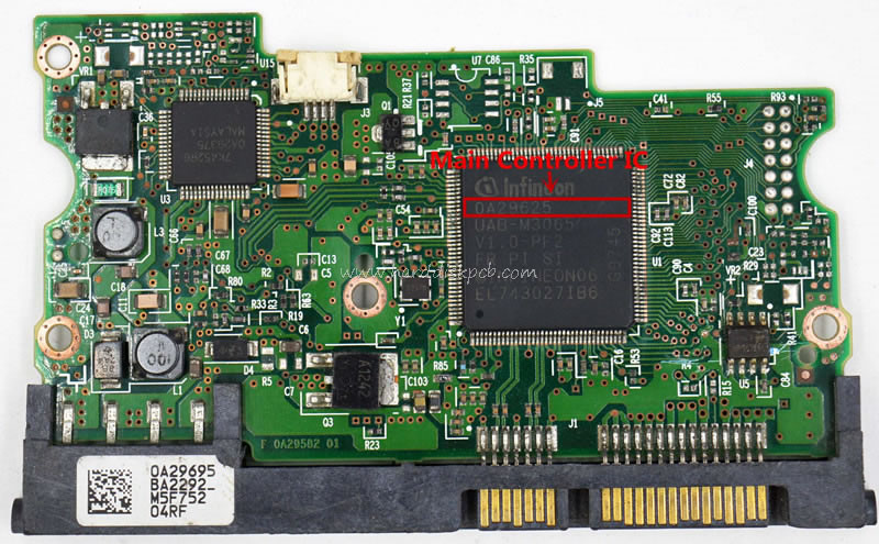 (image for) HDD PCB Hitachi Logic Board F 0A29582 01 Main Controller IC 0A29625 Stickers 0A29695