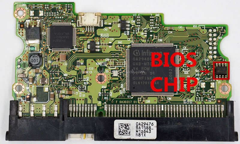 (image for) HDD PCB HITACHI Logic Board F 0A30317 01 Main Controller IC 0A29480 Stickers 0A29476