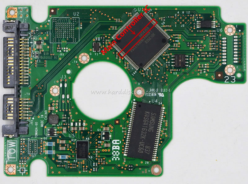 (image for) HDD PCB Hitachi Logic Board 220 0A90002 01 Main Controller IC 0A54359 Stickers 0A54346 0A71274