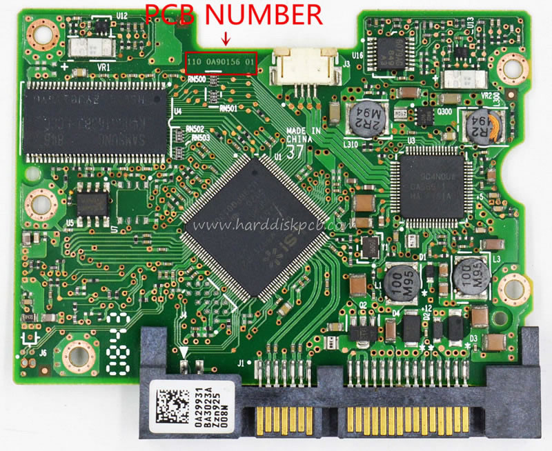 (image for) Hitachi HDD PCB Logic Board 110 0A90156 01 Main Controller IC 0A58786 Stickers 0A29931