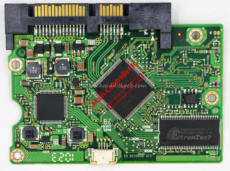 (image for) HDT721032SLA360, HDT721025SLA380, HDT721050SLA360,HDT721010SLA360 HDD PCB Logic 110 0A90158 01 Main Controller IC 0A58786 Stickers 0A59226 0A29989