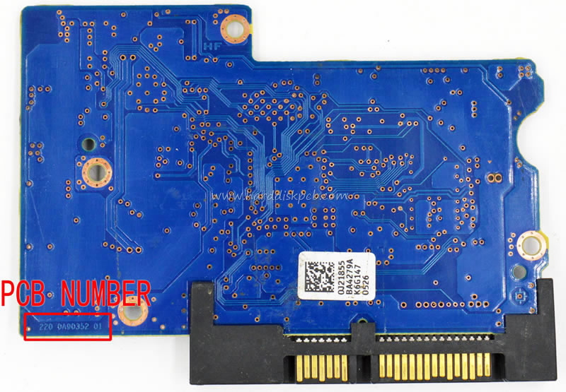 (image for) Hitachi HGST HDD PCB Logic Board 220 0A90352 01 Main Controller IC LSI 6045 Stickers OJ21855