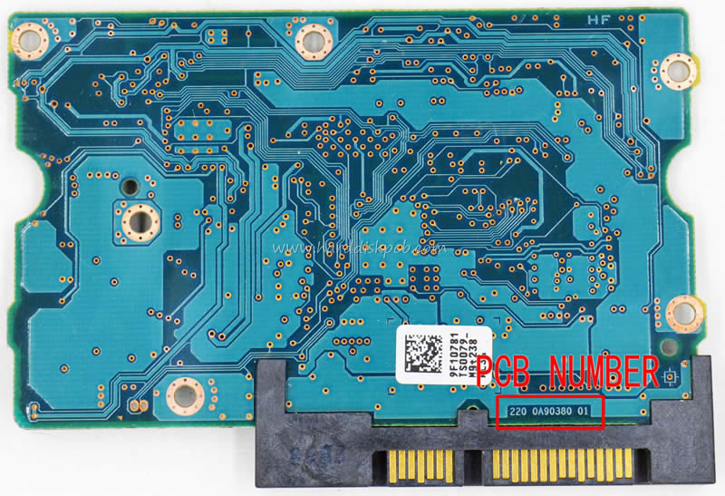 (image for) TOSHIBA HGST DT01ABA200 DT01ABA200V DT01ACA300 HDD PCB 220 0A90380 01 Main Controller IC LSI 6045 Stickers 