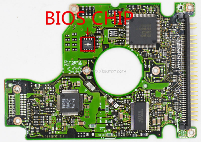 (image for) HDD PCB Hitachi Logic Board Board NUMBER320 11K2715 01 Main Controller IC 90G2464 Stickers 07N3497