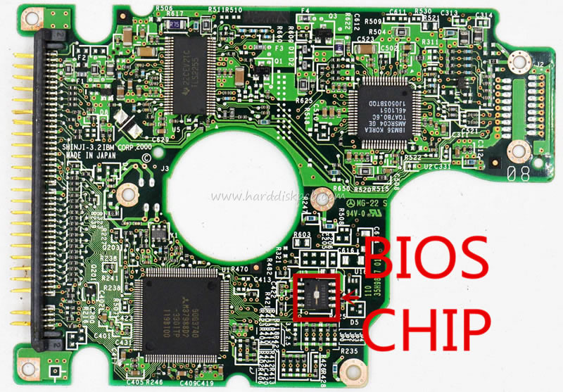 (image for) HDD PCB Hitachi Logic Board 320 35H9649 01 Main Controller IC 90G3740 Stickers 07N5450