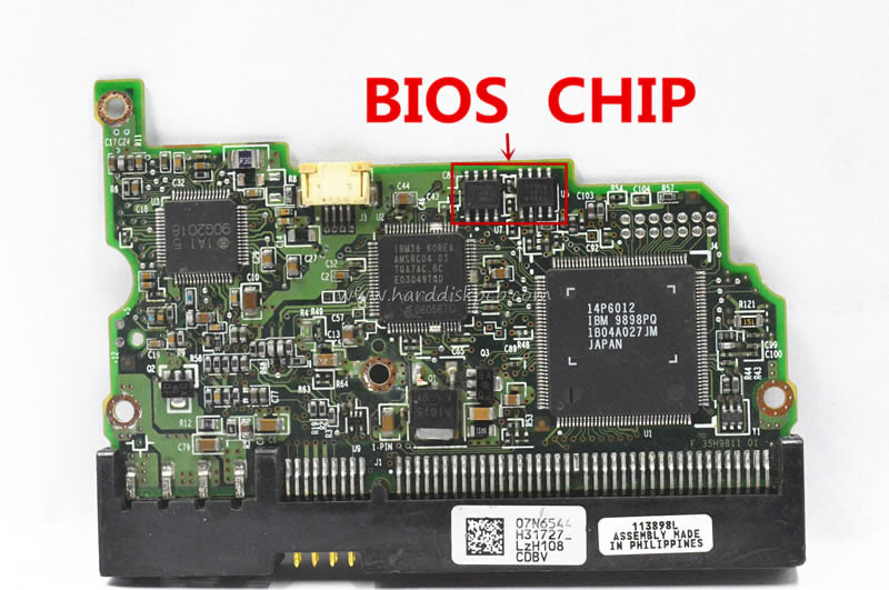 (image for) HDD PCB Hitachi Logic Board F 35H9811 01 Main Controller IC 14P6012 Stickers 07N6544