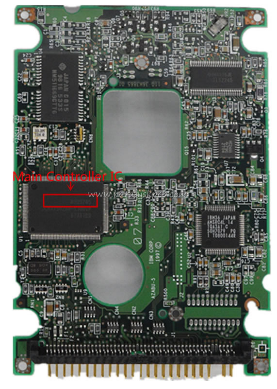 (image for) HDD PCB Hitachi Logic Board 320 36H3865 01 Main Controller IC 89G9745 Stickers 03L3269