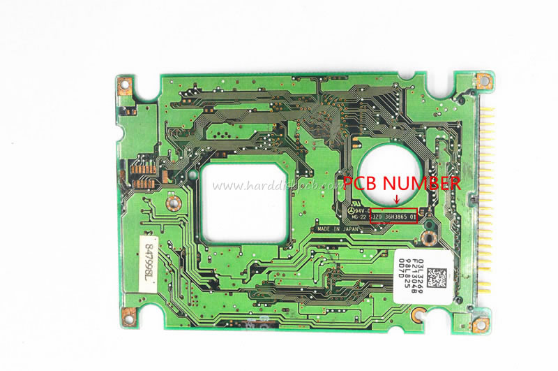 (image for) HDD PCB Hitachi Logic Board 320 36H3865 01 Main Controller IC 89G9745 Stickers 03L3269