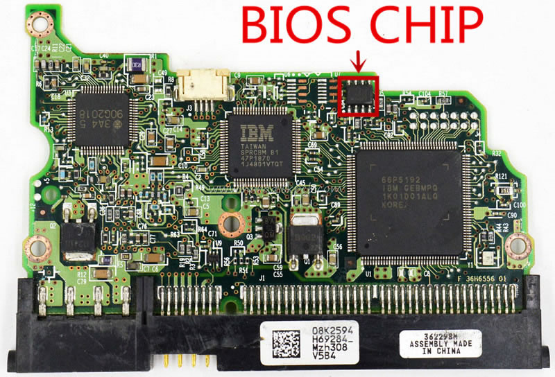 (image for) Hitachi HDD PCB Logic Board F 36H6556 01 Main Controller IC 66P5192 Stickers 08K2594