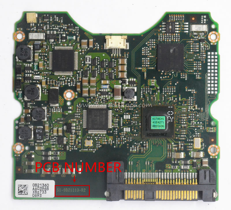 (image for) Hitachi HDD PCB Logic Board S1-0B21113-R2 stickers 0B21360