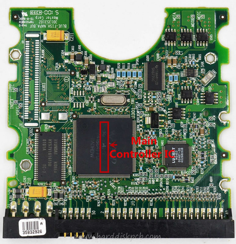 (image for) PCB 040104200, Maxtor 5T030H3, TAH71DP0