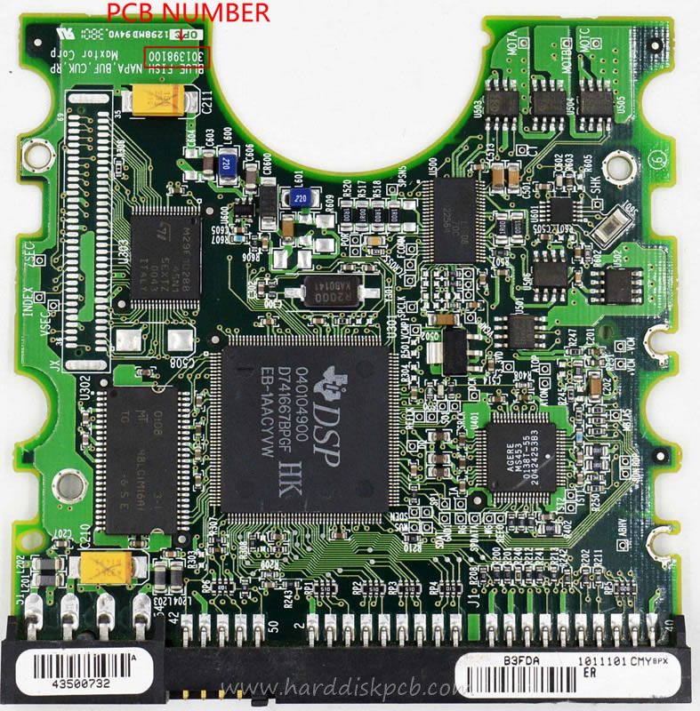 (image for) PCB 040104900, Maxtor 4D060HG, DAH017K0