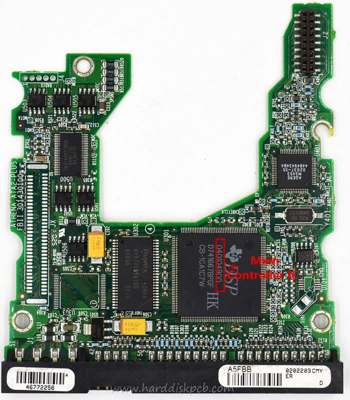 (image for) PCB 040104900, Maxtor 2B020H1, WAH21PB0