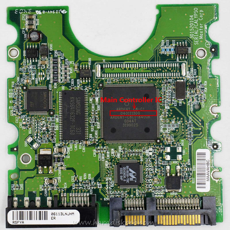 (image for) PCB 040111300, Maxtor 6Y080M0, YAR51EW0