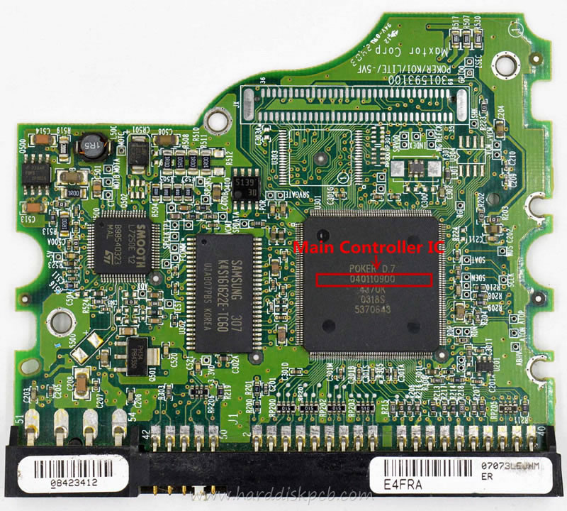 (image for) PCB 040110900, Maxtor 4R080L0, RAMC1TU0