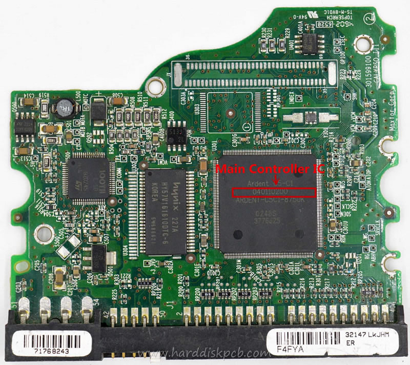 (image for) PCB 040110200, Maxtor 6Y080L0, YAR41BW0