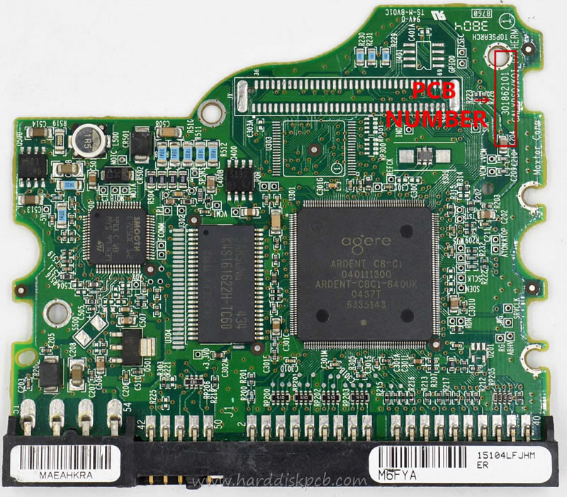 (image for) PCB 040111300, Maxtor 6Y060L0, YAR41KW0