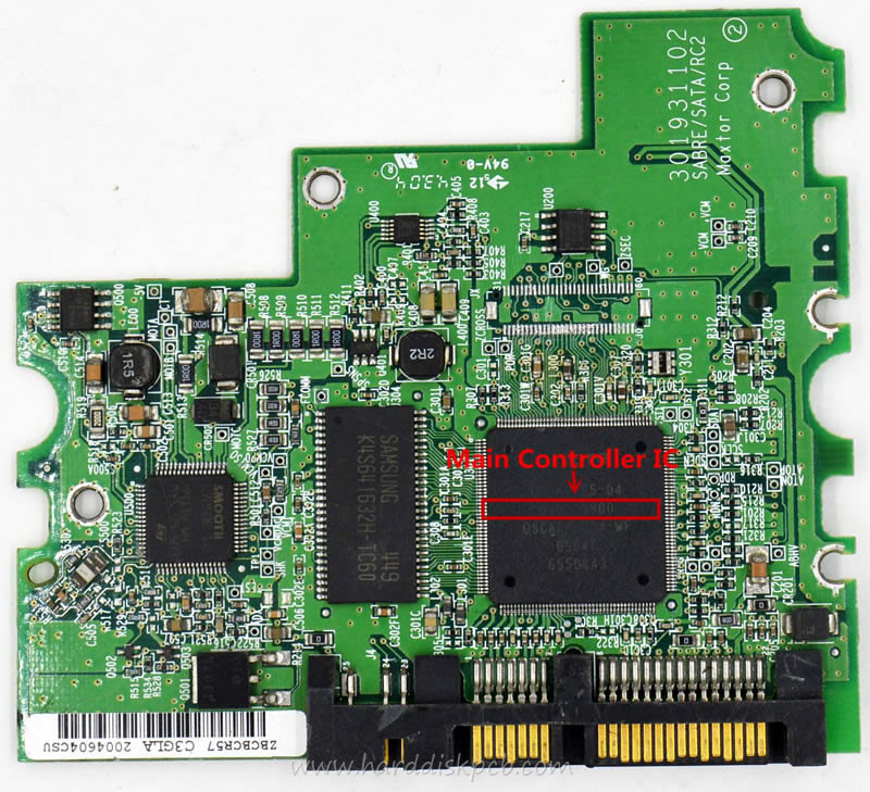 (image for) PCB 040118900, Maxtor 6B250S0, BANC1BM0