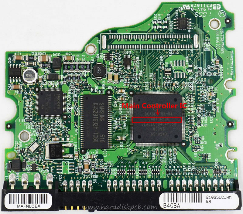 (image for) PCB 040116600, Maxtor 6B300R0, BAH41B10