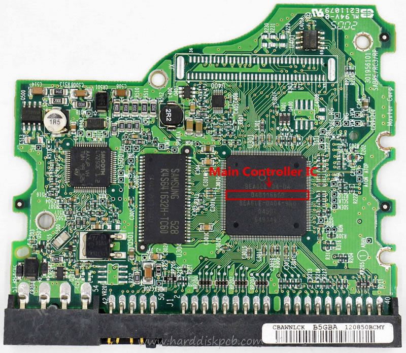 (image for) PCB MAXTOR Logic Board 301956101 Main Controller IC 040116600