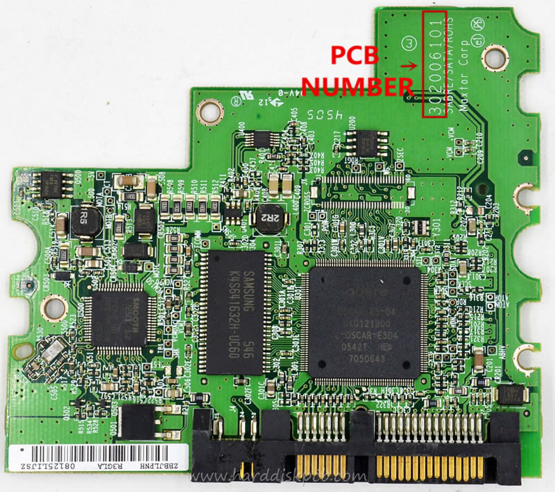 (image for) PCB 040121300, Maxtor 6L300S0, BANC1G10