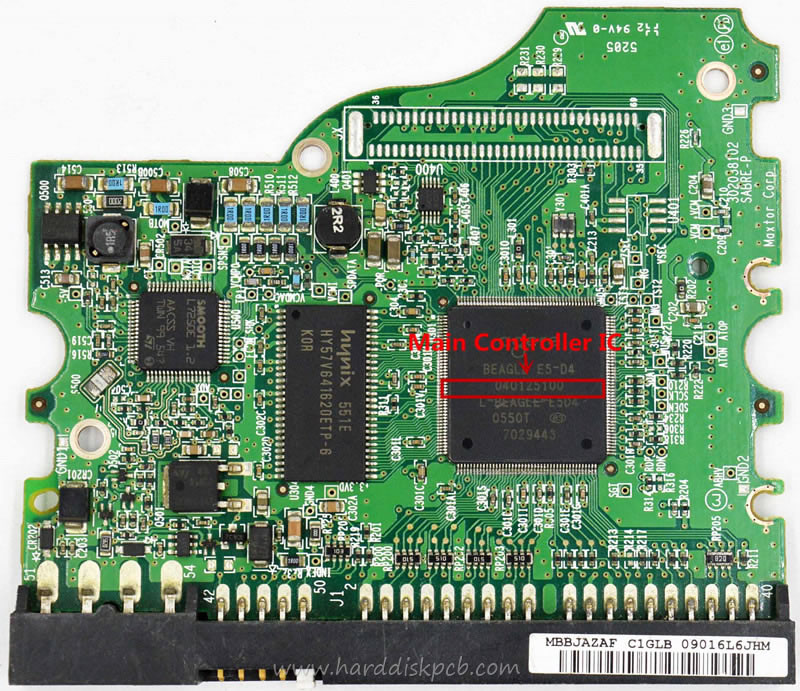 (image for) PCB 040125100, Maxtor 6L200P0, BAJ41G20