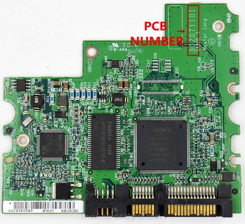 (image for) PCB MAXTOR Logic Board 302071101 Main Controller IC 040125400(SATA)