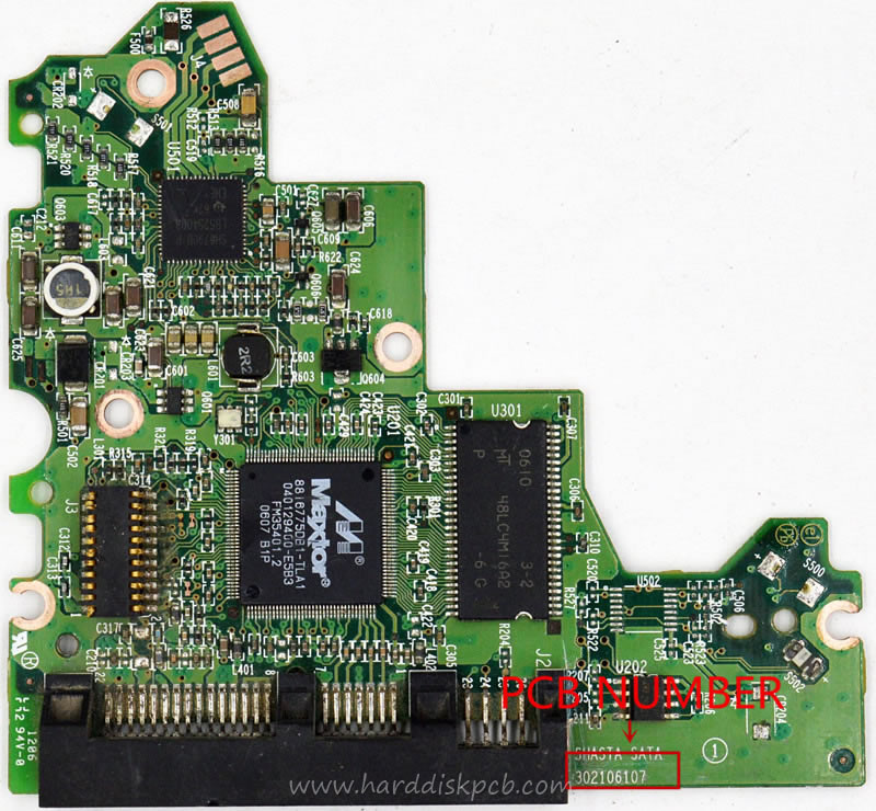 (image for) PCB MAXTOR Logic Board 302106107 Main Controller IC 040129400