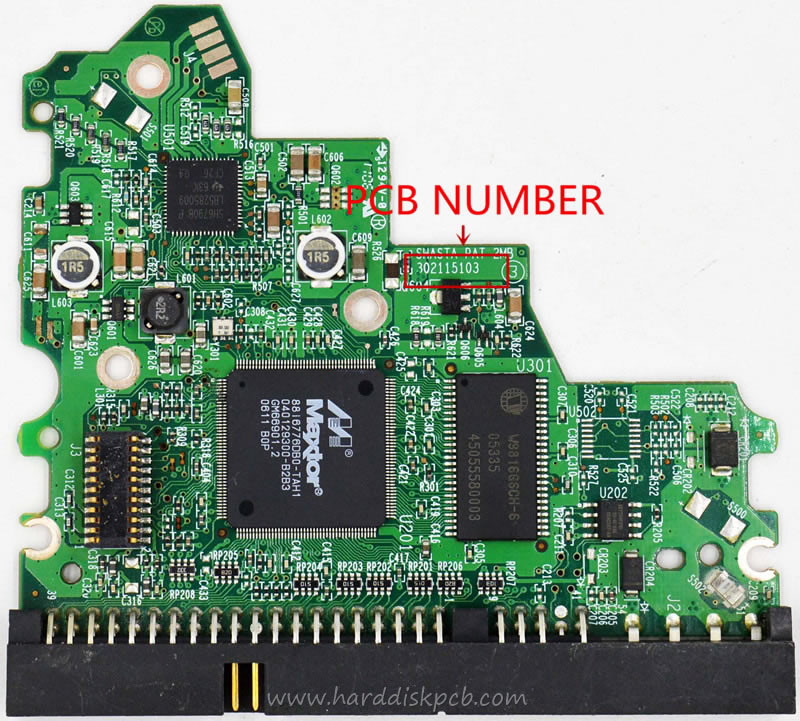 (image for) PCB MAXTOR Logic Board 302115103 Main Controller IC 040129300