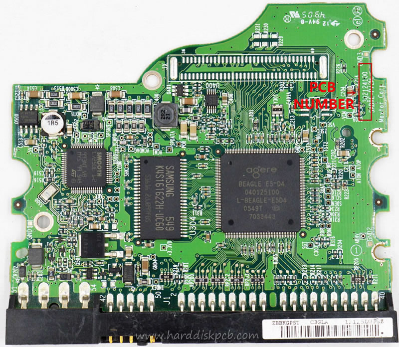 (image for) PCB 040125100, Maxtor 6L080L0, BAJ41G20