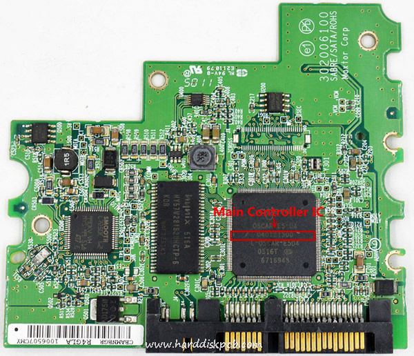 (image for) HDD Controller Board 040121300 Maxtor 302006100