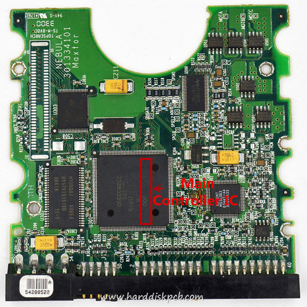 (image for) Tested 040101900 Maxtor Hard Disk PCB Board 301334101