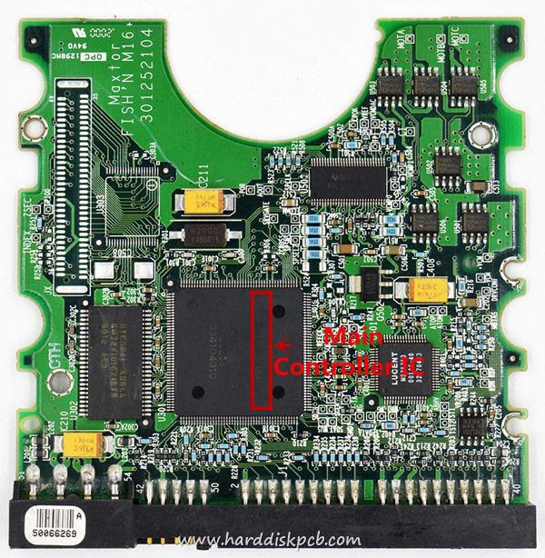 (image for) Tested 040101900 Maxtor Hard Disk PCB Board 301252104