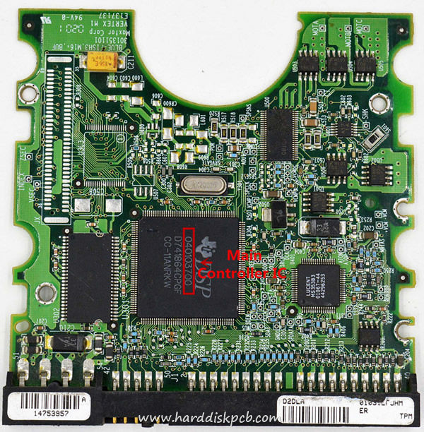 (image for) Tested 040103700 Maxtor Hard Disk PCB Board 301353102