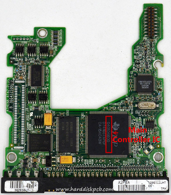 (image for) Tested 040104600 Maxtor Hard Disk PCB Board 301412100