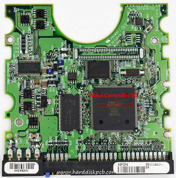 (image for) Tested 040105600 Maxtor Hard Disk PCB Board 301424100