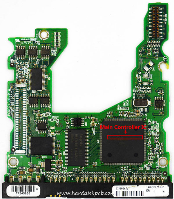 (image for) Tested 040108200 Maxtor Hard Disk PCB Board 301491100