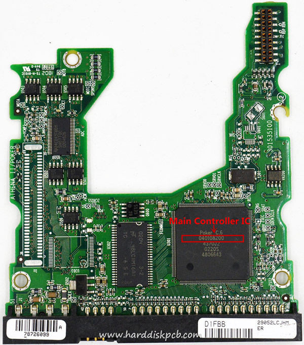 (image for) Tested 040108200 Maxtor Hard Disk PCB Board 301491100