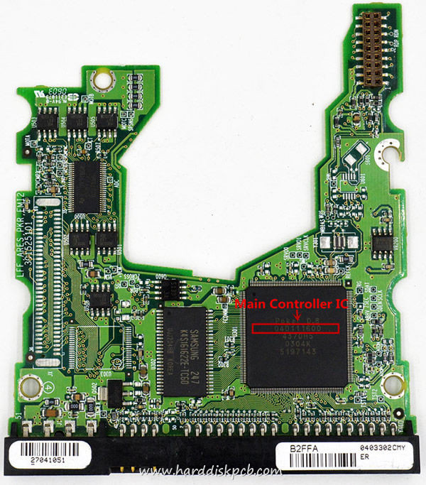 (image for) Tested 040111600 Maxtor Hard Disk PCB Board 301525101