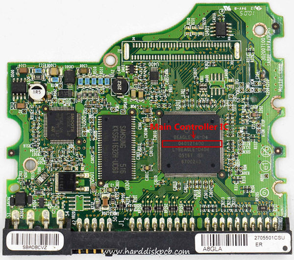 (image for) Tested 040121400 Maxtor Hard Disk PCB Board 302007101