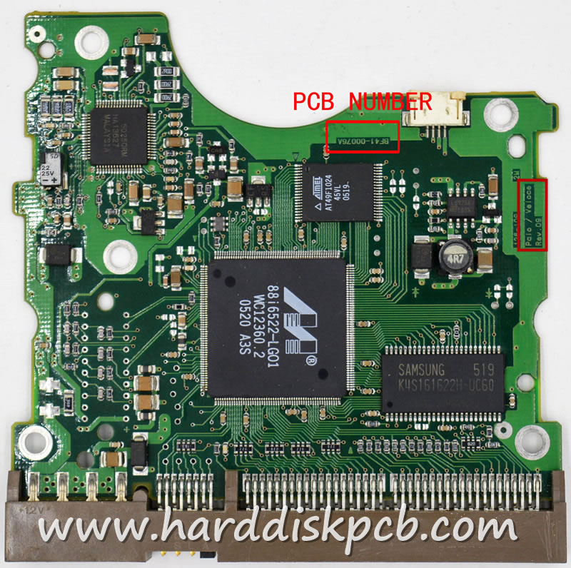 (image for) Hard Drive PCB Board Logic Board for samsung BF41-00076A POLO VOLOCO REV 09