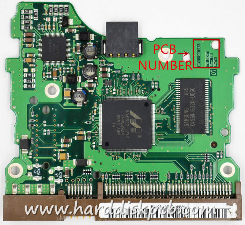 (image for) Hard Drive PCB Board Logic Board for samsung BF41-00106A TRIDENT REV 08 PATA