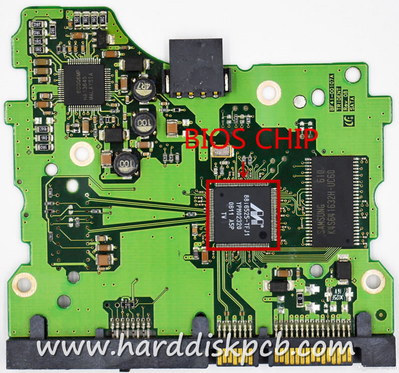 (image for) HD401LJ Hard Drive PCB Board Logic Board for samsung BF41-00107A TRIDENT REV.08 SATA