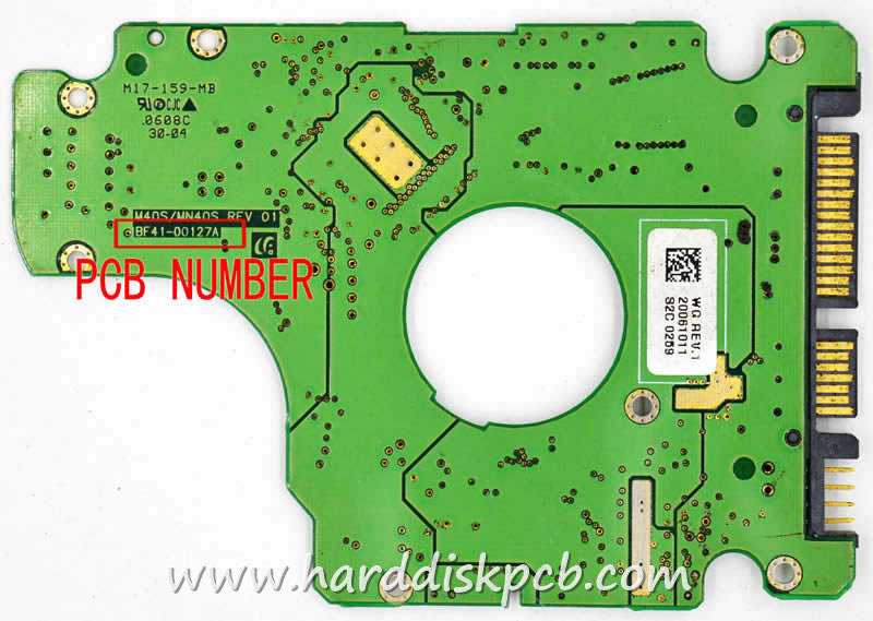 (image for) Hard Drive PCB Board for samsung Logic Board BF41-00127A M4OS MN4OS REV 01